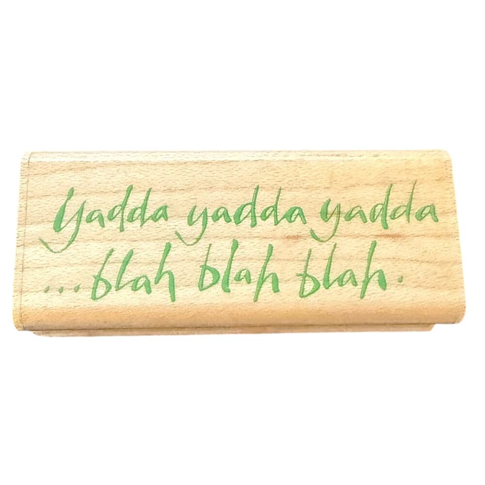 Rubber Stampede Yadda Blah A2478C Rubber Stamp
